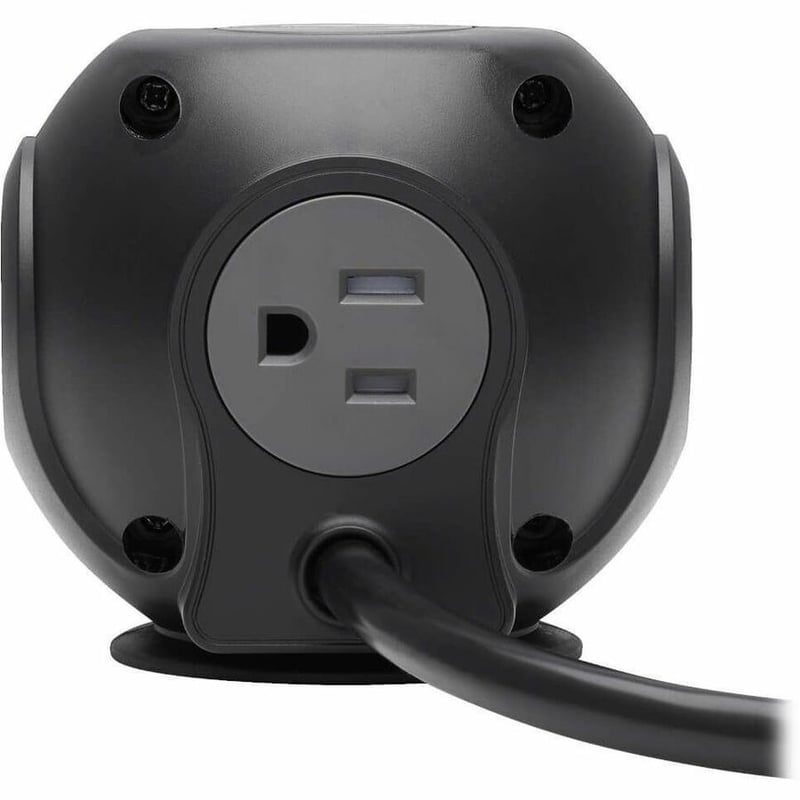 Tripp Lite by Eaton Safe-IT 3-Outlet Spherical Surge Protector 5-15R Outlets 4 USB Charging Ports 8 ft. (2.4 m) Cord Antimicrobial Protection - Thumbnail 5