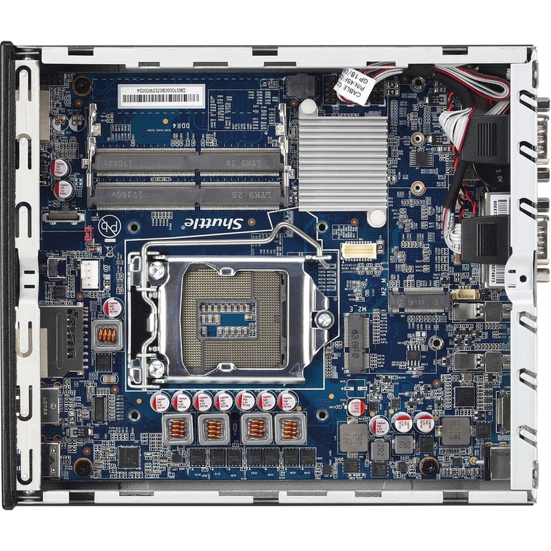 Shuttle XPC slim DH370 Barebone System - Slim PC - Socket H4 LGA-1151 - 1 x Processor Support - Thumbnail 3