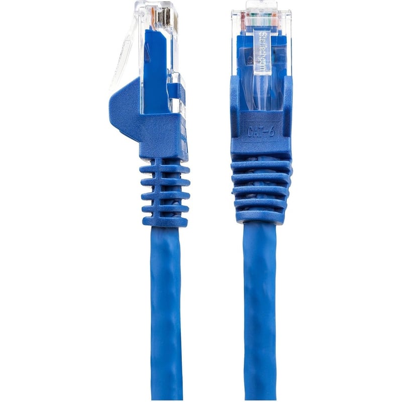 StarTech.com 20ft (6m) CAT6 Ethernet Cable, LSZH (Low Smoke Zero Halogen) 10 GbE Snagless 100W PoE UTP RJ45 Blue Network Patch Cord, ETL - Thumbnail 3