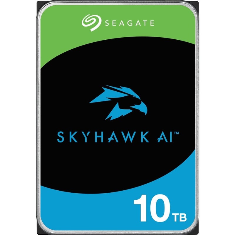 Seagate SkyHawk AI ST10000VE001 10 TB Hard Drive - 3.5" Internal - SATA (SATA/600) - Conventional Magnetic Recording (CMR) Method - Thumbnail 2