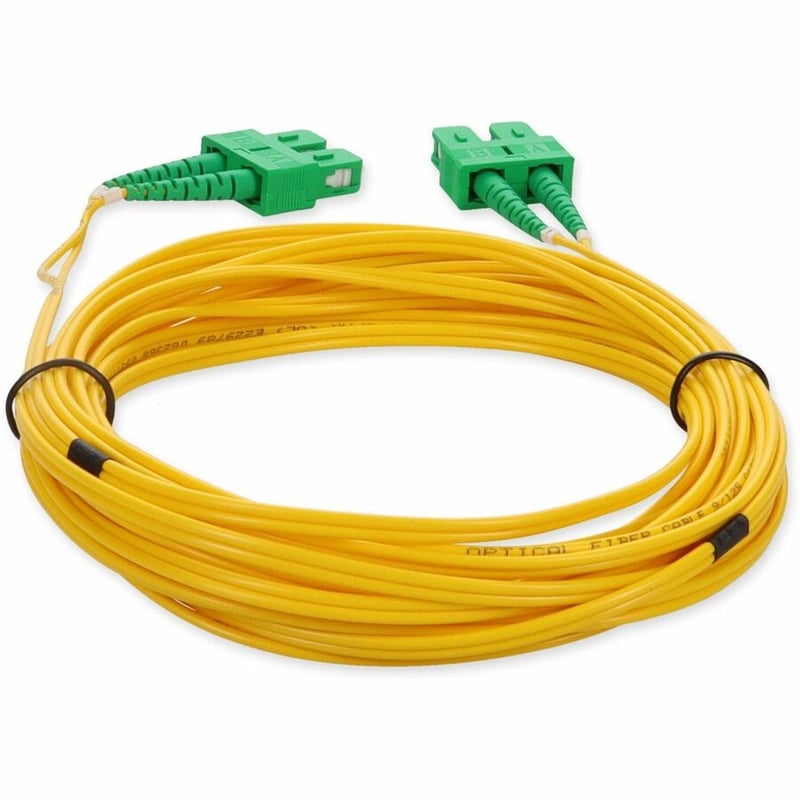 AddOn 3m ASC to ASC Yellow OS2 Duplex OFNR (Riser-Rated) SMF Fiber Patch Cable - Thumbnail 4