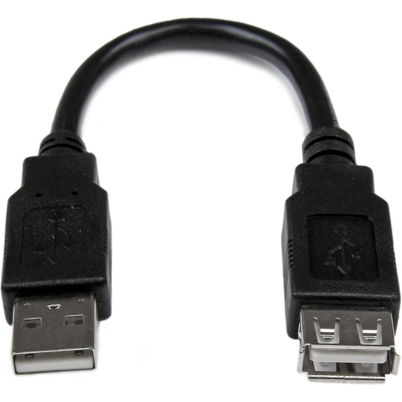 StarTech.com 6in USB 2.0 Extension Adapter Cable A to A - M/F - Thumbnail 1