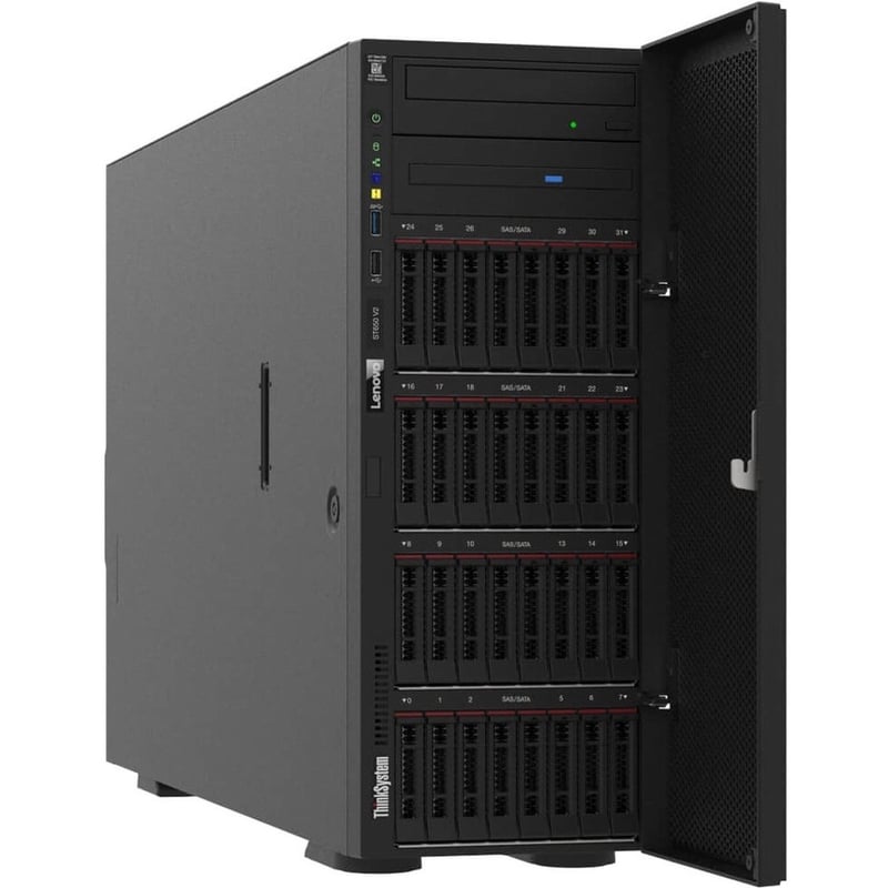 Lenovo ThinkSystem ST650 V2 7Z74A01YNA 4U Tower Server - 1 Xeon Silver 4310 2.10 GHz - 32 GB RAM - Serial ATA/600 Controller - Thumbnail 1