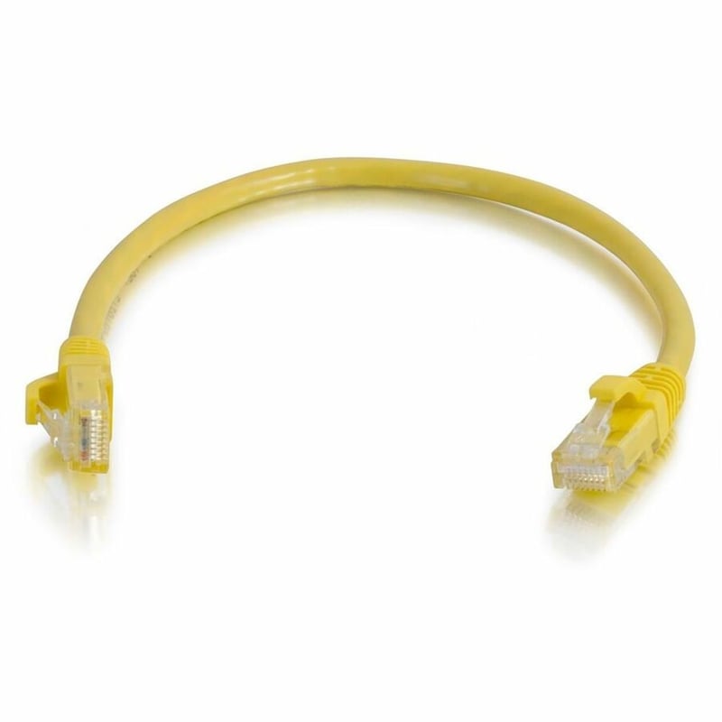 Quiktron Q-Series Patch Cords, CAT5E, Booted, Yellow, 15 FT - Thumbnail 4