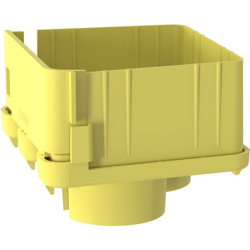 Panduit FiberRunner® 2-Port Spillout, 4x4, Yellow - Thumbnail 2