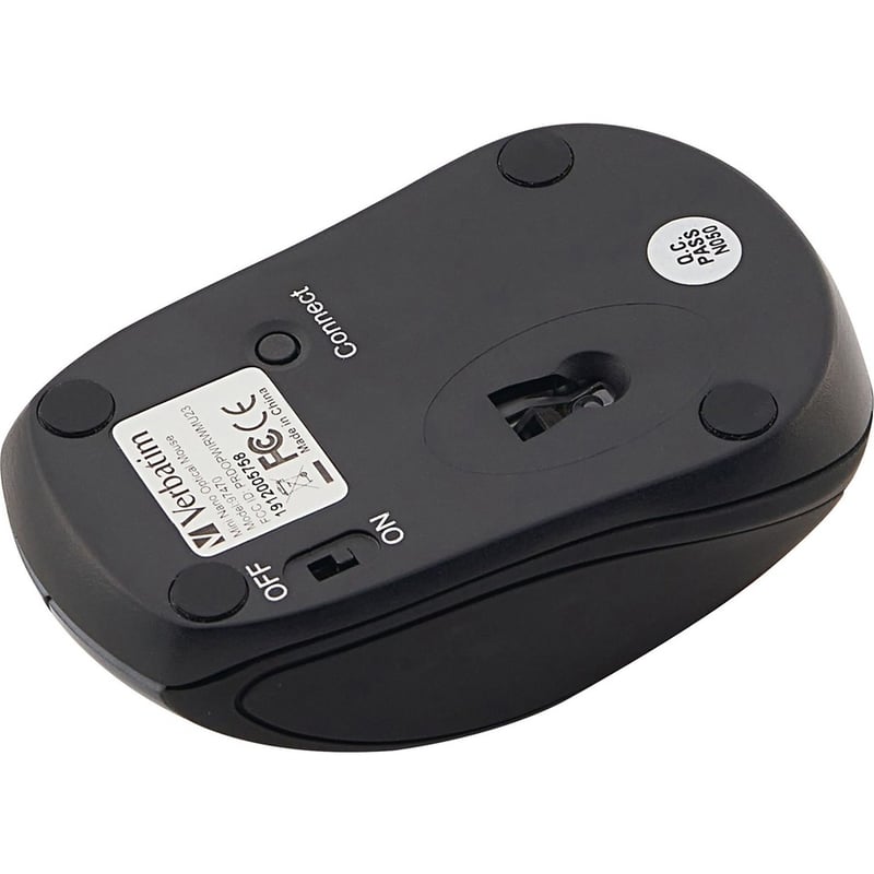 Verbatim Wireless Mini Travel Optical Mouse - Graphite - Thumbnail 2