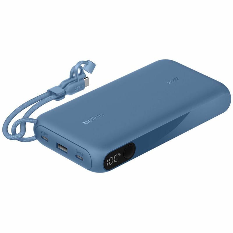 BOOSTCHARGE POWER BANK 20K W/ DISPLAY BLUE - Thumbnail 1