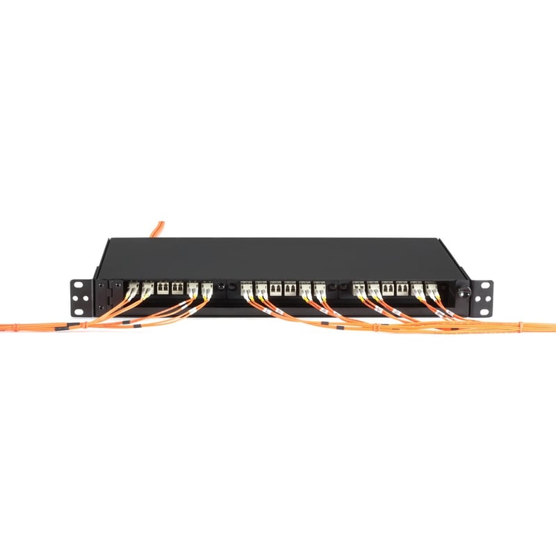 Black Box Rackmount Fiber Shelf, 1U, 3-Adapter Panel - Thumbnail 4