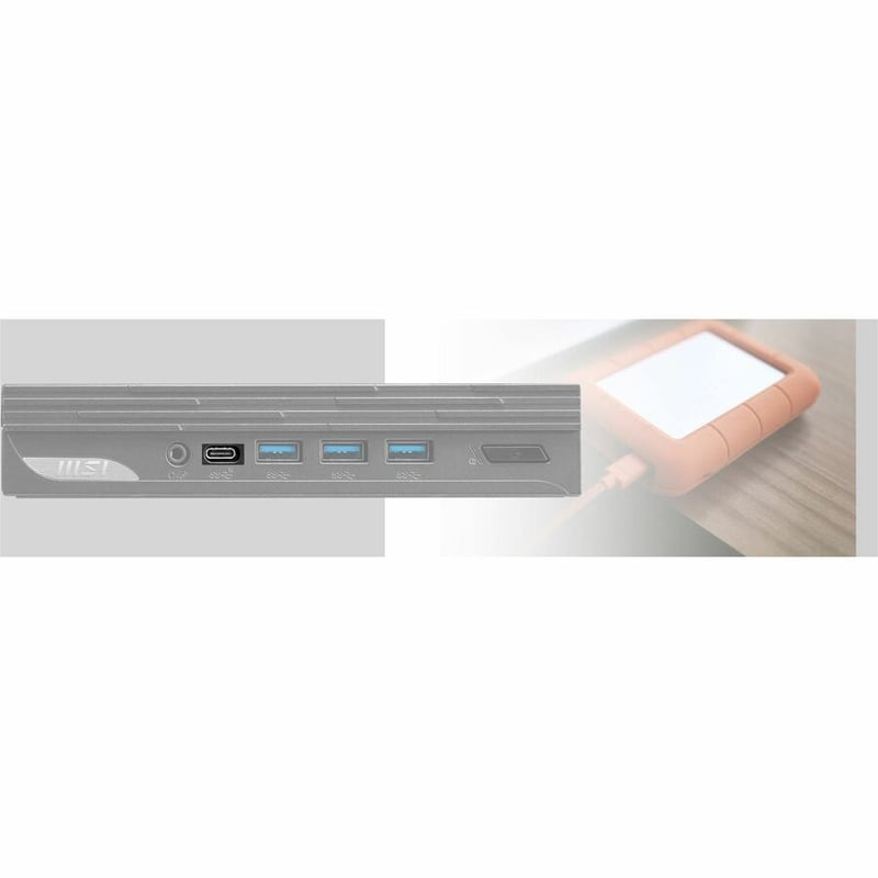 MSI PRO DP10 13M-057US Desktop Computer - Intel Core i7 13th Gen i7-1360P Dodeca-core (12 Core) - 16 GB RAM DDR4 SDRAM - 1 TB M.2 PCI Express NVMe SSD - Thumbnail 5
