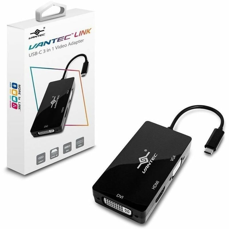 Vantec Link USB C 3 in 1 Video Adapter - Thumbnail 1