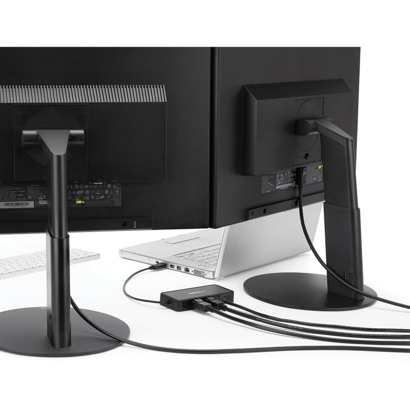 StarTech.com USB 3.0 Mini Dock - Dual Monitor USB Type-A Laptop Docking Station - DisplayPort 4K 60Hz & Gigabit Ethernet - 1' (30cm) cable - Thumbnail 5