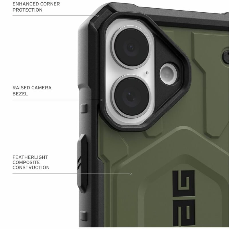 Urban Armor Gear Pathfinder iPhone 16 Case - Olive Drab - Thumbnail 5