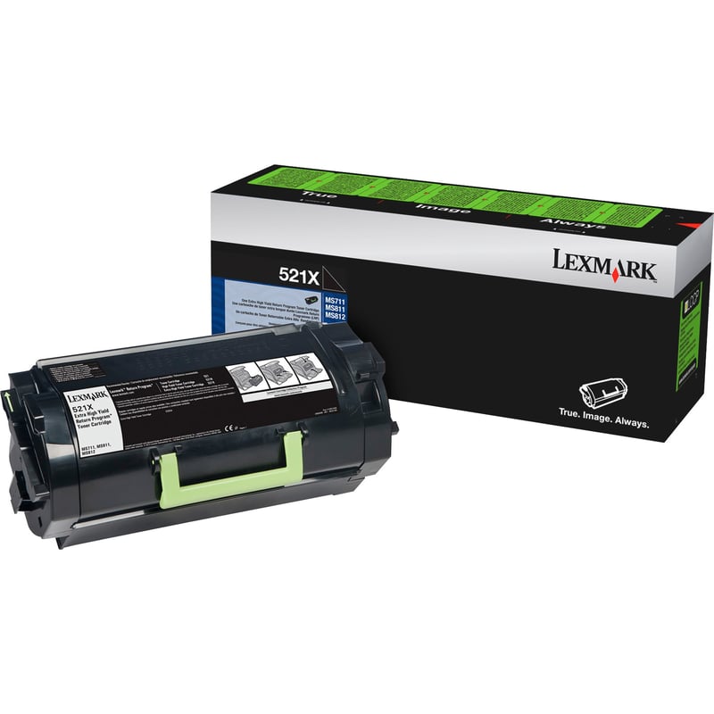 Lexmark Unison 521X Original Toner Cartridge - Thumbnail 1