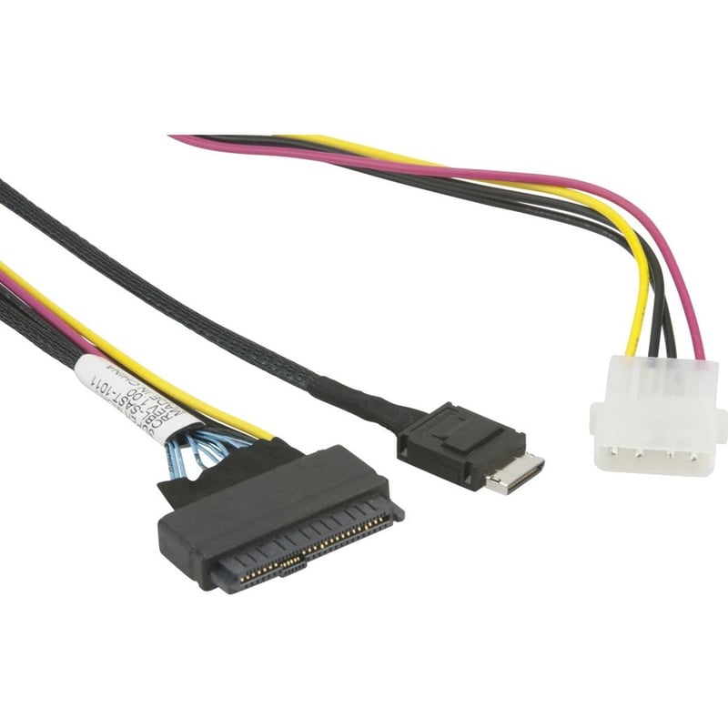 Supermicro 75cm OCuLink to PCIE U.2 with Power Cable - Thumbnail 2