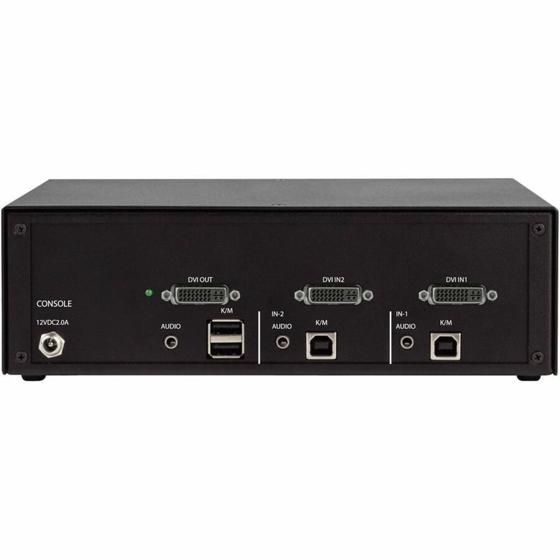Black Box KVM Switch, NIAP 4.0 Certified - 2-Port, Single-Monitor, DVI-I - Thumbnail 3