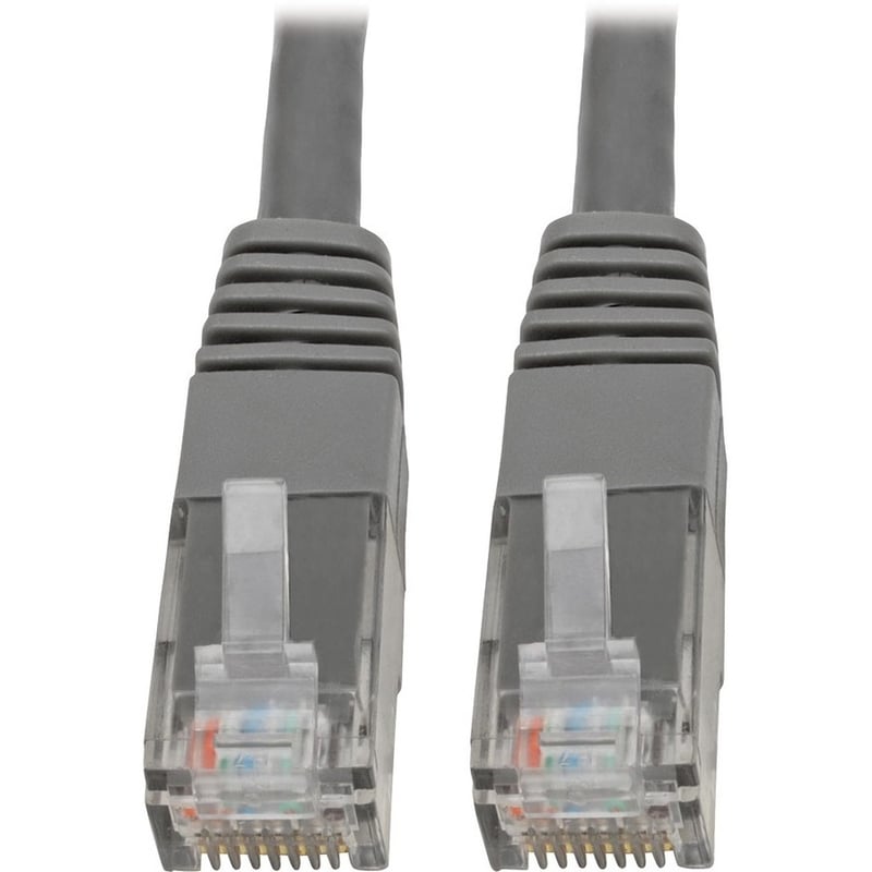 Eaton Tripp Lite Series Cat6 Gigabit Molded (UTP) Ethernet Cable (RJ45 M/M), PoE, Gray, 6 ft. (1.83 m) - Thumbnail 1