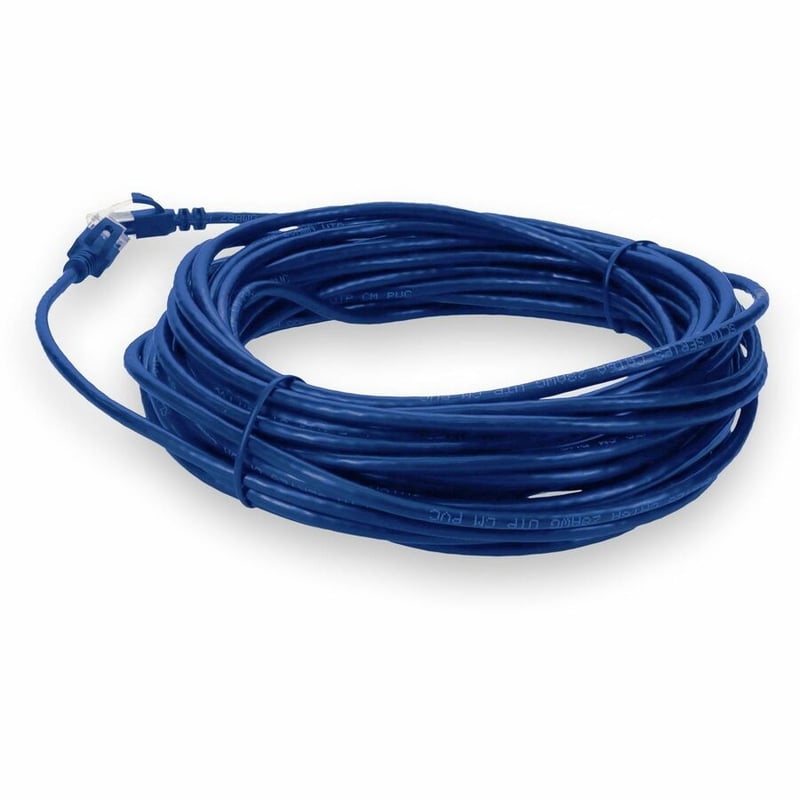 AddOn 15ft Blue CAT 6 Slim PVC Ethernet Cable Non-Booted RJ-45 M/M - Thumbnail 3