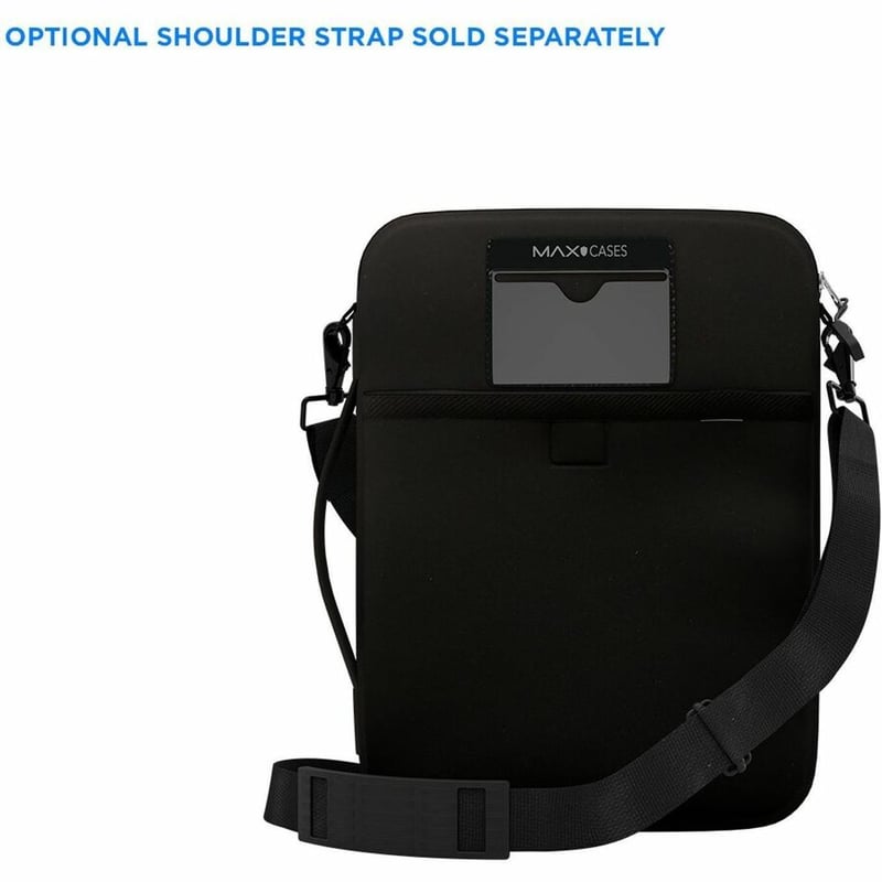 MAXCases, bags and sleeves, sleeve, 11, 11 inches, Soft microfiber interior, Slim exterior pocket, water-resistant construction, custom color, black - Thumbnail 3