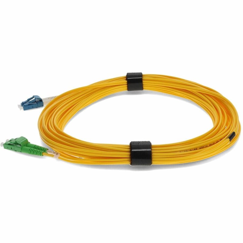 AddOn 2m ALC (Male) to LC (Male) Yellow OS2 Duplex OFNR (Riser-Rated) Fiber Patch Cable - Thumbnail 2
