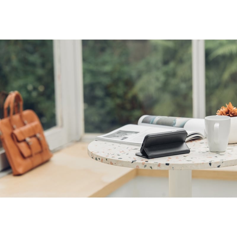 Moshi Overture Carrying Case (Wallet) Apple iPhone 12 mini Smartphone - Jet Black - Thumbnail 5