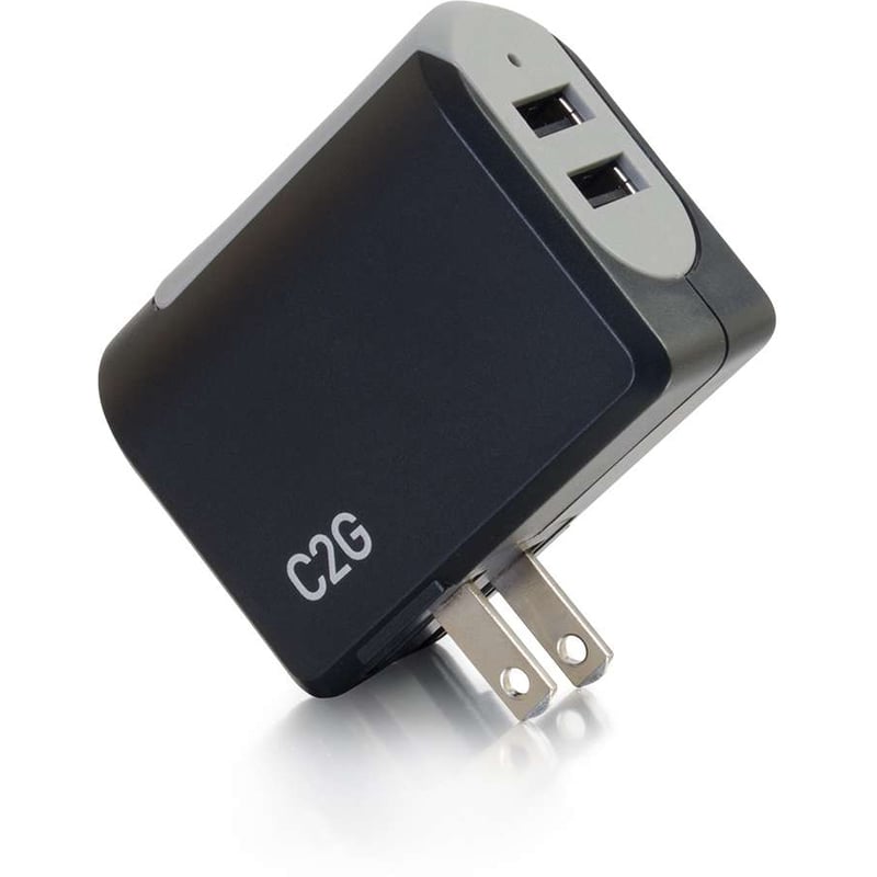 C2G 2-Port USB Wall Charger - AC Power Adapter - Thumbnail 4