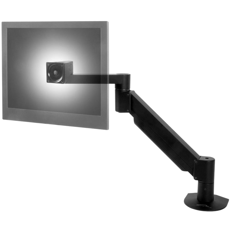 THE 7000 ARTICULATING MONITOR ARM OFFERS ONE-TOUCH ADJUSTMENTS, PORTRAIT/LANDSCA