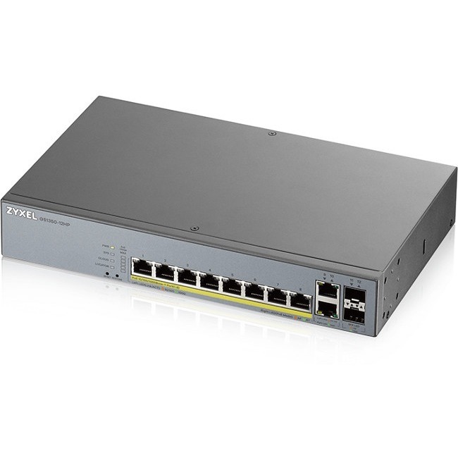 ZYXEL 8-port GbE Smart Managed PoE Switch with GbE Uplink - Thumbnail 1