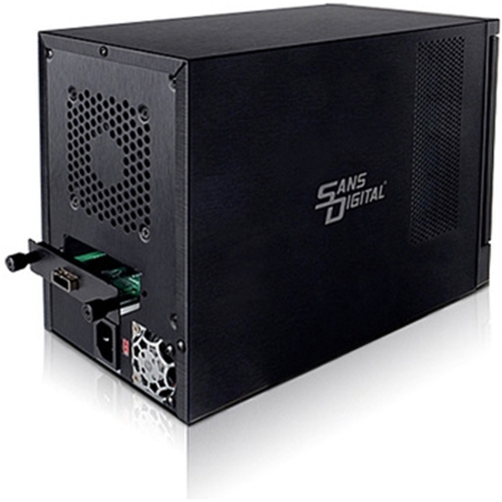 Sans Digital TowerRAID TR4X6G Drive Enclosure - Mini-SAS Host Interface Compact Tower - Black - Thumbnail 4