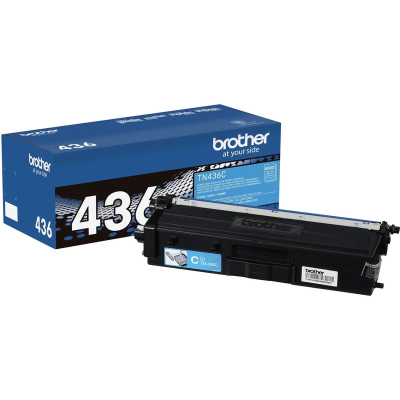 Brother TN436C Original Laser Toner Cartridge - Cyan - 1 Each - Thumbnail 1