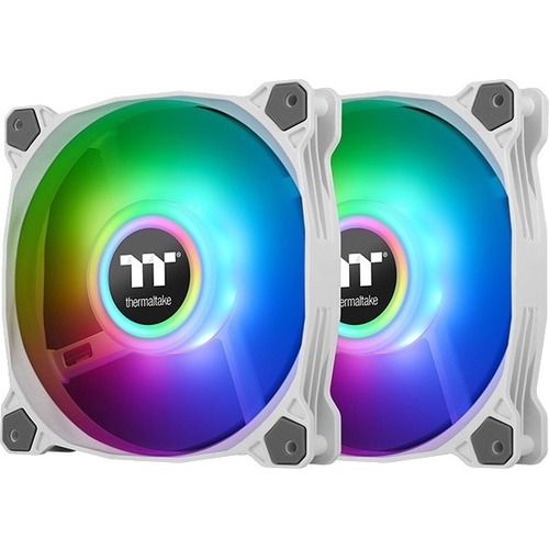 Thermaltake Pure Duo 14 ARGB Sync Radiator Fan (2-Fan Pack)-White - 2 Pack - Thumbnail 1