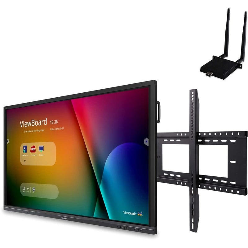 ViewSonic ViewBoard IFP7550-E1 - 4K Interactive Display with WiFi Adapter and Fixed Wall Mount - 350 cd/m2 - 75" - Thumbnail 2