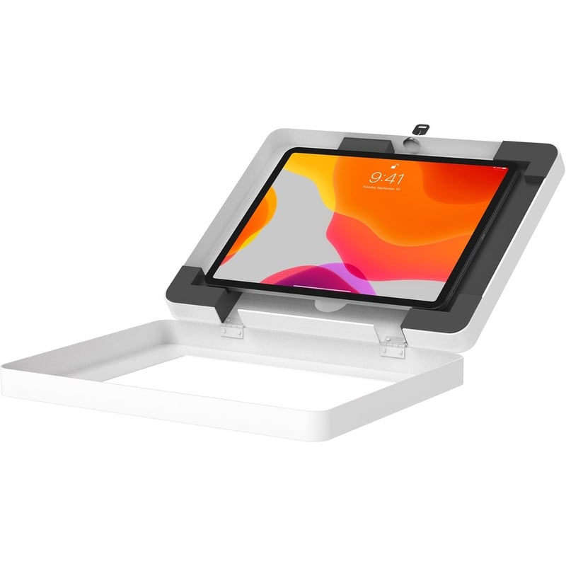 CTA Digital Curved Stand/Wall Mount w/ Security Enclosure for iPad Gen 7-10 & More - Thumbnail 2