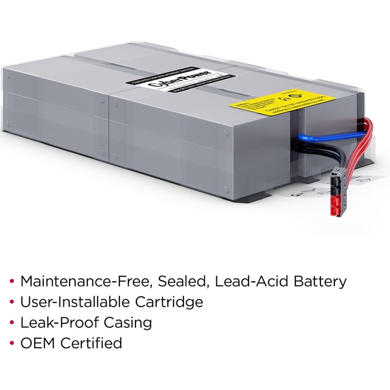 CyberPower RB1290X4F Replacement Battery Cartridge - Thumbnail 2