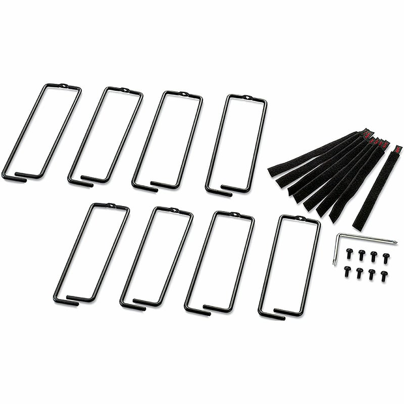 APC NetShelter Cable Management, Vertical Cable Manager, Rings, for NetShelter 750 and 800mm W Enclosures, Set of 8, 76 x 19 x 203 mm - Thumbnail 1