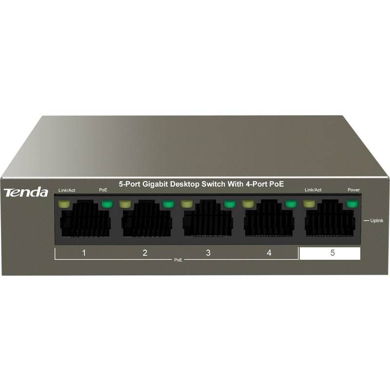 5-PORT DESKTOP SWITCH 4PORT POE . - Thumbnail 1