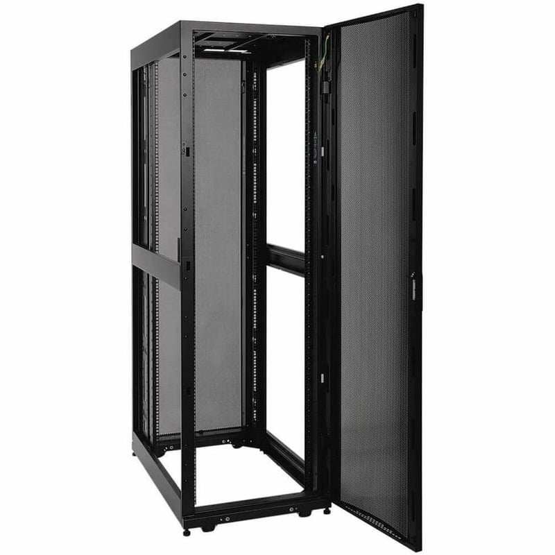 Tripp Lite by Eaton 42U SmartRack Standard-Depth Rack Enclosure Cabinet Threaded 10-32 Mounting Holes with doors & side panels - Thumbnail 4