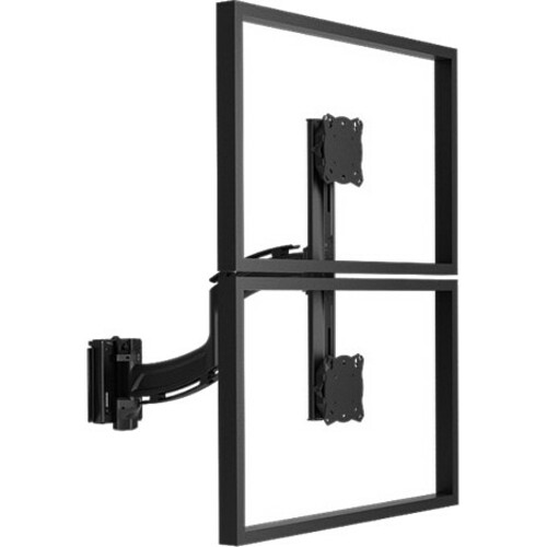 Chief Kontour K4 1x2 Vertical Dual Monitor Wall Mount - For Displays up to 24" - Black