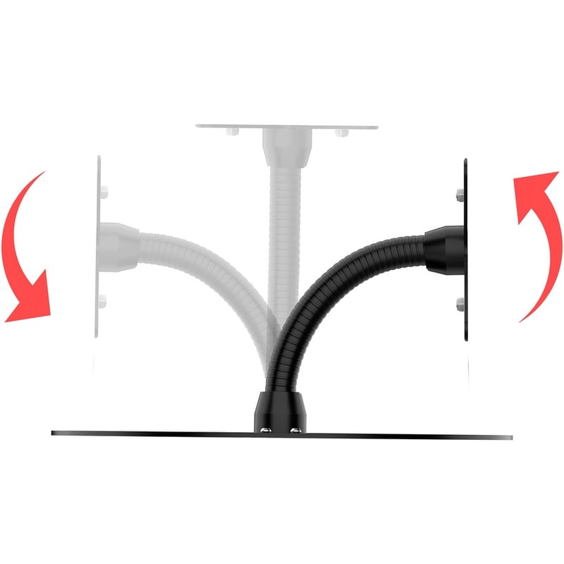 CTA Digital Add-On Tray for PARAF1 with Gooseneck and VESA Plate (Black) - Thumbnail 3