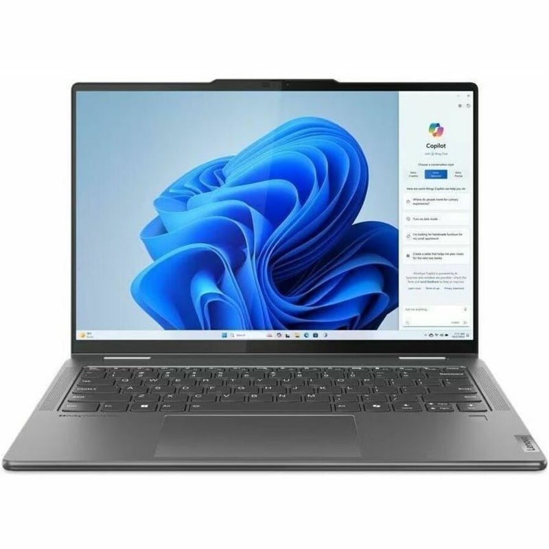 Lenovo Yoga 7 14IML9 83DJ0002US 14" Touchscreen Convertible 2 in 1 Notebook - WUXGA - 60 Hz - Intel Core Ultra 7 155U - 16 GB - 1 TB SSD - English (US) Keyboard - Storm Gray - Thumbnail 1