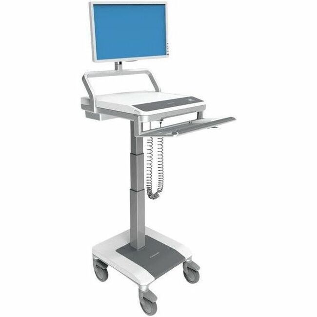 Capsa Healthcare - T7 Non-Powered Cart (T75-N-1L00025) - Non-Powered Mobile Computing Cart - No Power System - Manual Lift - No Battery - Thumbnail 1