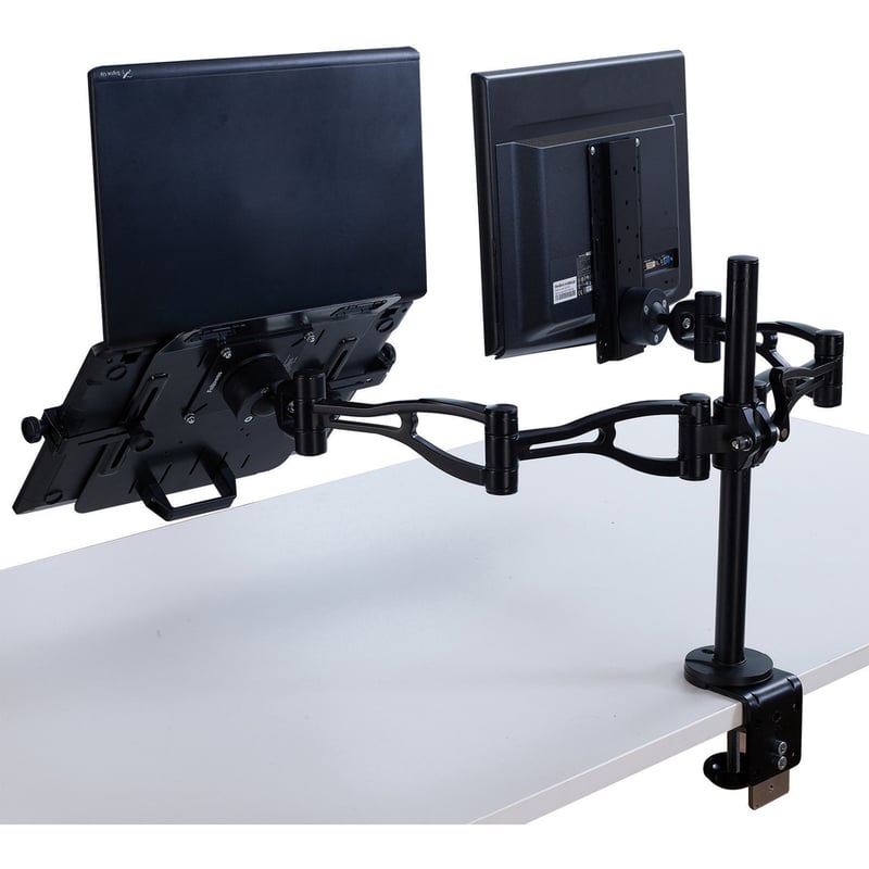 Fellowes Professional Series Depth Adjustable Dual Monitor Arm - Thumbnail 5