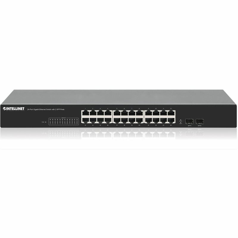24-PORT GIGABIT ETHERNET SWITCH WITH 2 SFP PORTS - Thumbnail 1