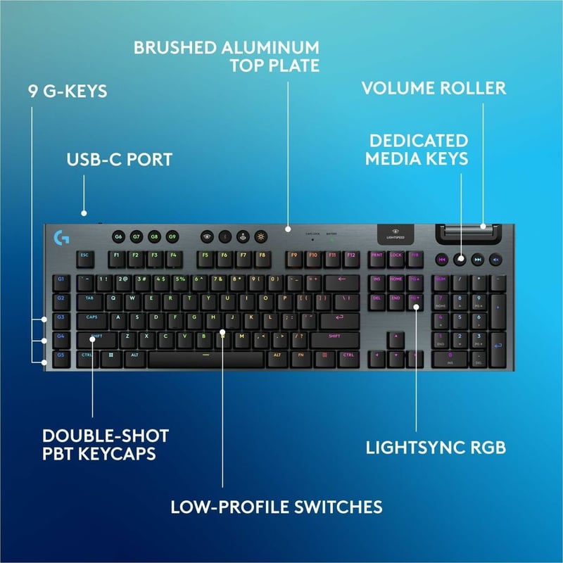 G915 X LIGHTSPEED - LINEAR GAMING KEYBOARD - Thumbnail 3