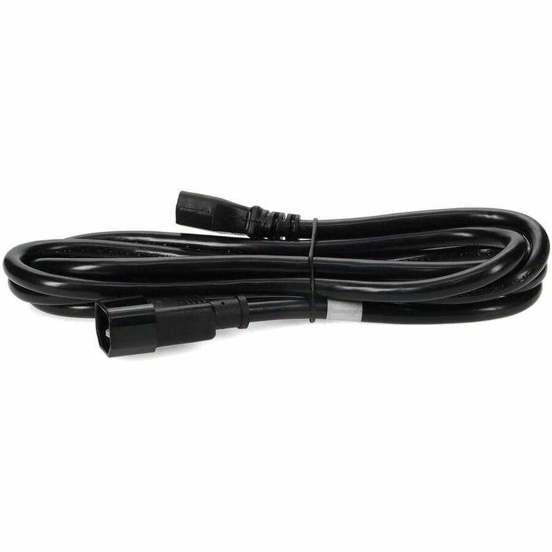 AddOn 4ft C13 Female to C14 Male 14AWG 100-250V at 15A Black Power Cable - Thumbnail 2