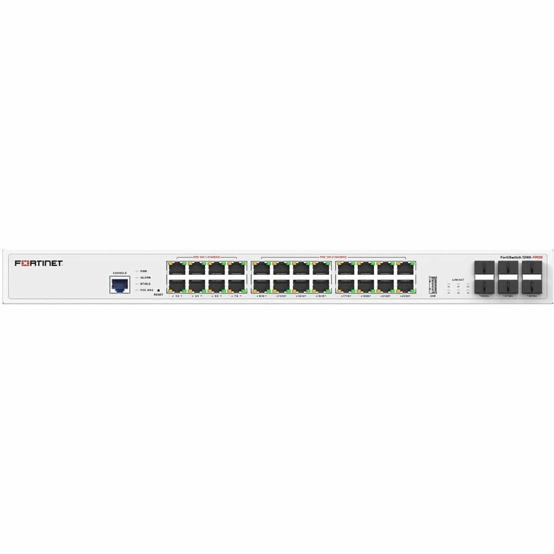 FORTISWITCH-124G-FPOE LAYER 2 FG SWITCH CTLR COMPATIBLE POE SWITC - Thumbnail 1