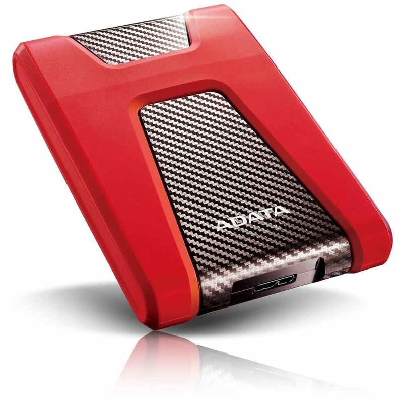 Adata DashDrive Durable HD650 AHD650-1TU31-CRD 1 TB Portable Hard Drive - 2.5" External - Red - Thumbnail 2