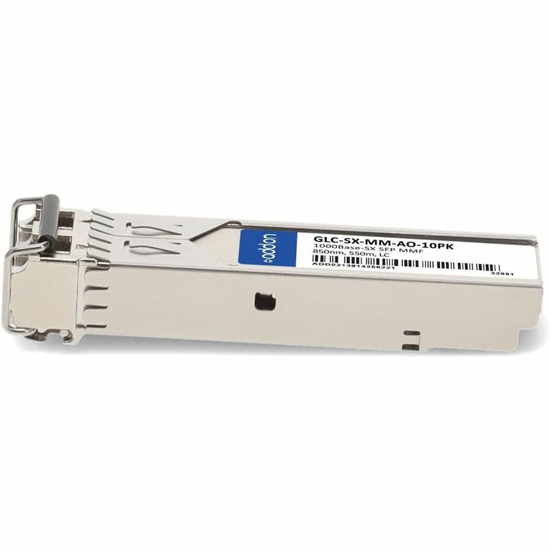 AddOn 10-Pack of Cisco GLC-SX-MM Compatible TAA Compliant 1000Base-SX SFP Transceiver (MMF, 850nm, 550m, LC) - Thumbnail 2