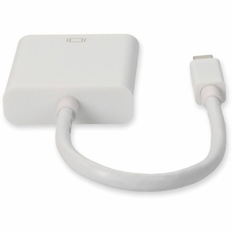 AddOn Mini-DisplayPort 1.1 Male to DVI-I (29 pin) Female White Active Adapter For Resolution Up to 1920x1200 (WUXGA) - Thumbnail 4