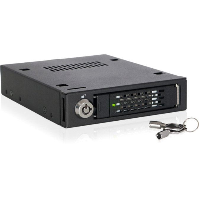 Icy Dock MB601VK-B Drive Bay Adapter for 3.5" - U.2 (SFF-8639) Host Interface Internal - Matte Black - Thumbnail 2