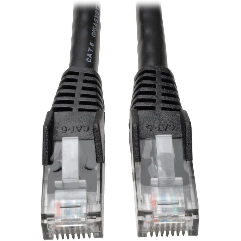75FT CAT6 BLACK UTP GIGABIT SNAGLESS MOLDED M/M RJ45 PATCH CABL
